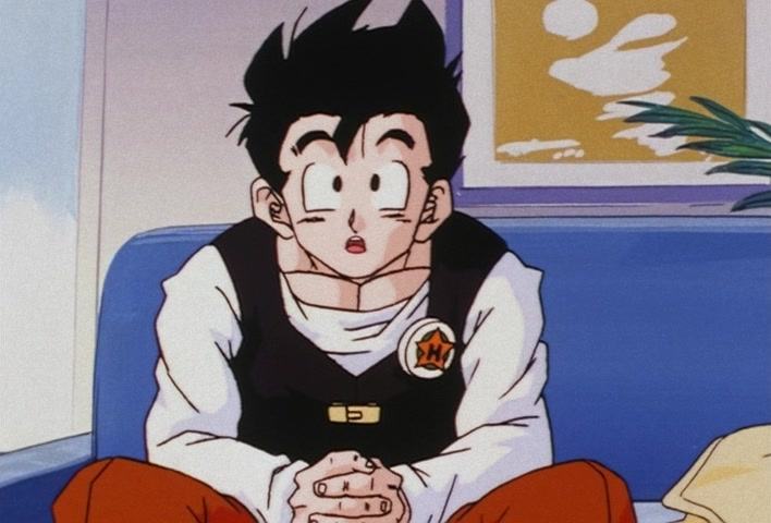 Dragon Ball Z Ep 201: The Champion and Lover of Justice — The Great Saiyaman Appears @ 03:47