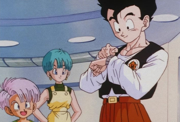 Dragon Ball Z Ep 201: The Champion and Lover of Justice — The Great Saiyaman Appears @ 06:01