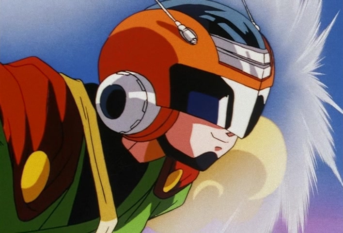 Dragon Ball Z Ep 201: The Champion and Lover of Justice — The Great Saiyaman Appears @ 07:29