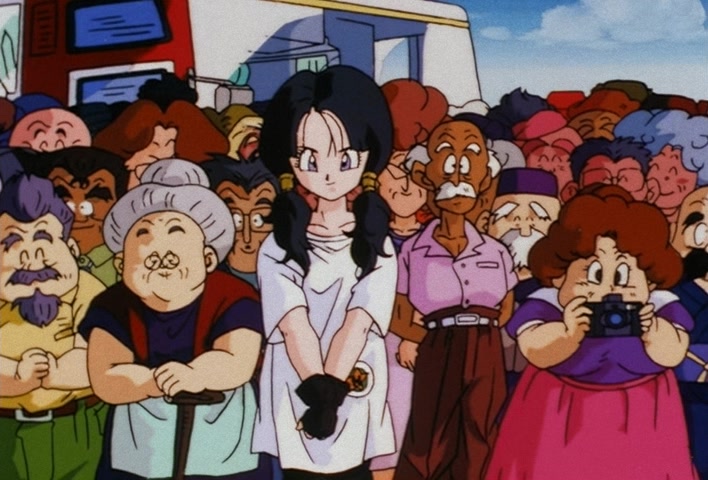 Dragon Ball Z Ep 201: The Champion and Lover of Justice — The Great Saiyaman Appears @ 21:31