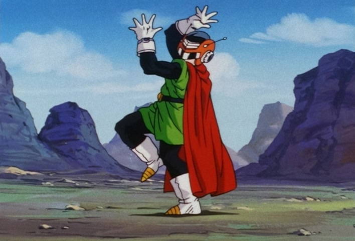 Dragon Ball Z Ep 201: The Champion and Lover of Justice — The Great Saiyaman Appears @ 21:43