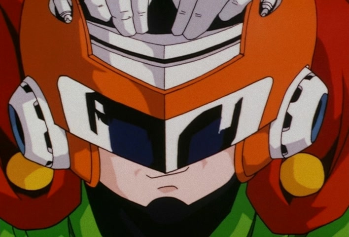Dragon Ball Z Ep 201: The Champion and Lover of Justice — The Great Saiyaman Appears @ 21:54