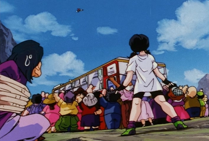 Dragon Ball Z Ep 201: The Champion and Lover of Justice — The Great Saiyaman Appears @ 22:12