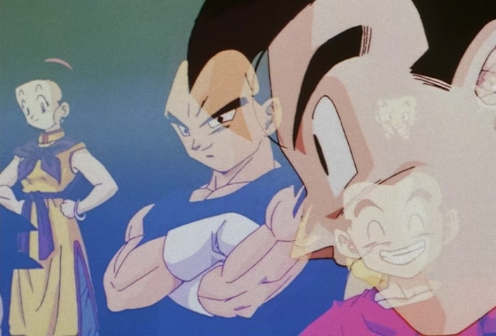 Dragon Ball Z Ep 201: The Champion and Lover of Justice — The Great Saiyaman Appears @ 22:41