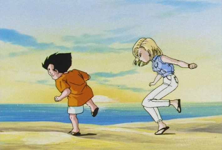 Dragon Ball Z Ep 206: Even Gohan is Surprised! Goten's Explosion of Power @ 04:52