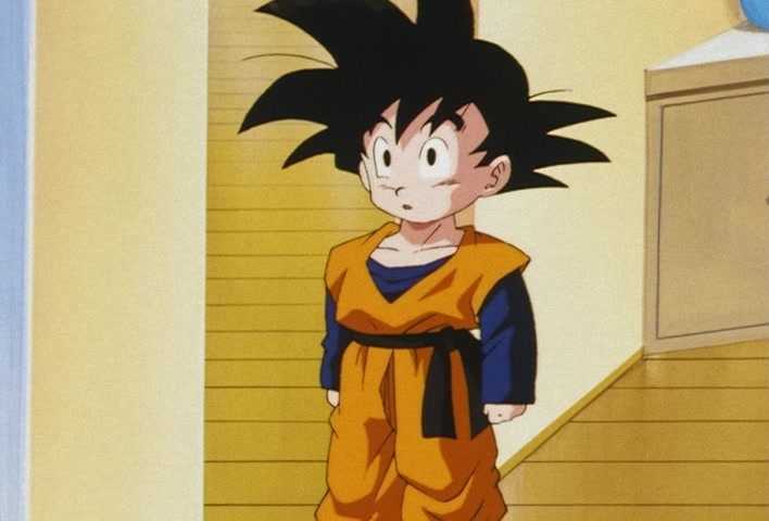 Dragon Ball Z Ep 206: Even Gohan is Surprised! Goten's Explosion of Power @ 05:27