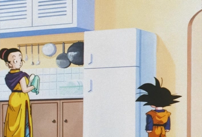 Dragon Ball Z Ep 206: Even Gohan is Surprised! Goten's Explosion of Power @ 05:33