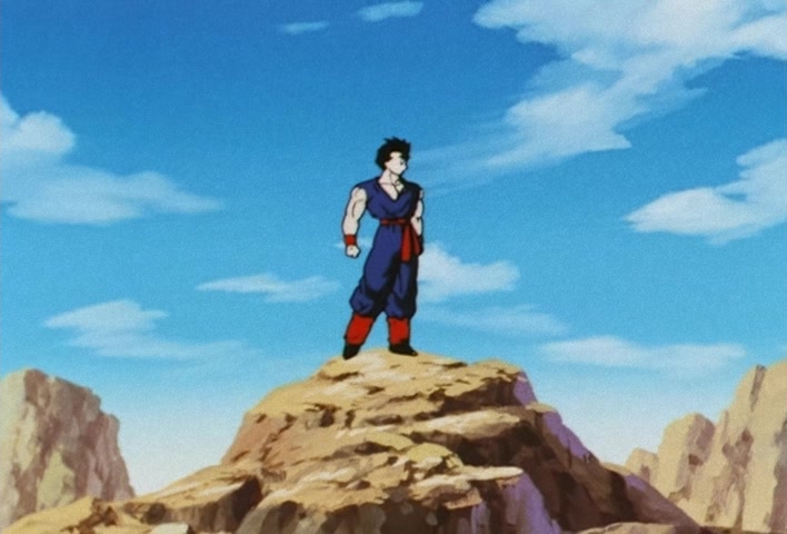 Dragon Ball Z Ep 206: Even Gohan is Surprised! Goten's Explosion of Power @ 06:08