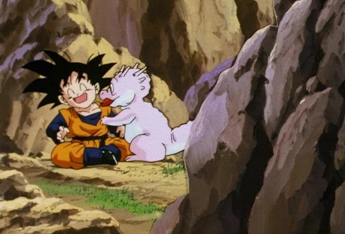 Dragon Ball Z Ep 206: Even Gohan is Surprised! Goten's Explosion of Power @ 06:14