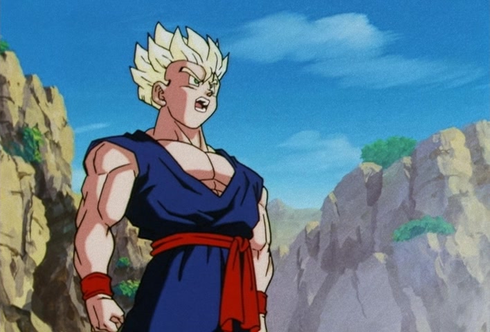 Dragon Ball Z Ep 206: Even Gohan is Surprised! Goten's Explosion of Power @ 08:41