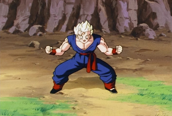 Dragon Ball Z Ep 206: Even Gohan is Surprised! Goten's Explosion of Power @ 11:07