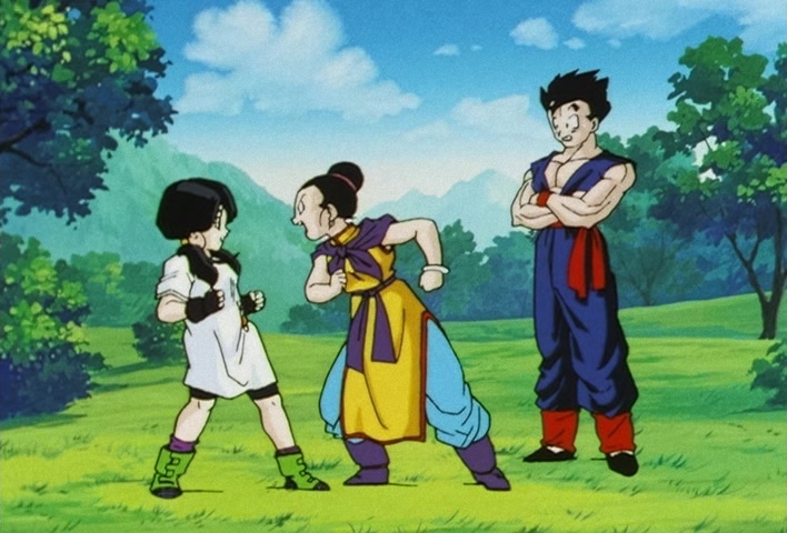 Dragon Ball Z Ep 206: Even Gohan is Surprised! Goten's Explosion of Power @ 21:23