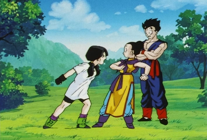 Dragon Ball Z Ep 206: Even Gohan is Surprised! Goten's Explosion of Power @ 21:29