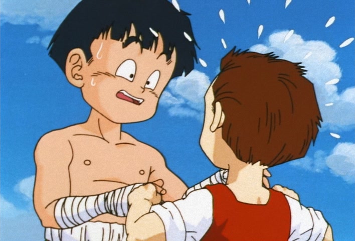 Dragon Ball Z Ep 211: It's My Turn!! Goten's Anxious First Fight @ 03:45