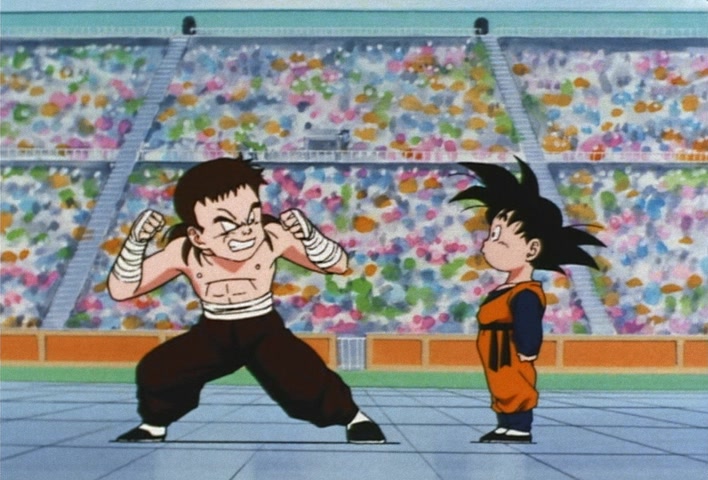 Dragon Ball Z Ep 211: It's My Turn!! Goten's Anxious First Fight @ 07:05