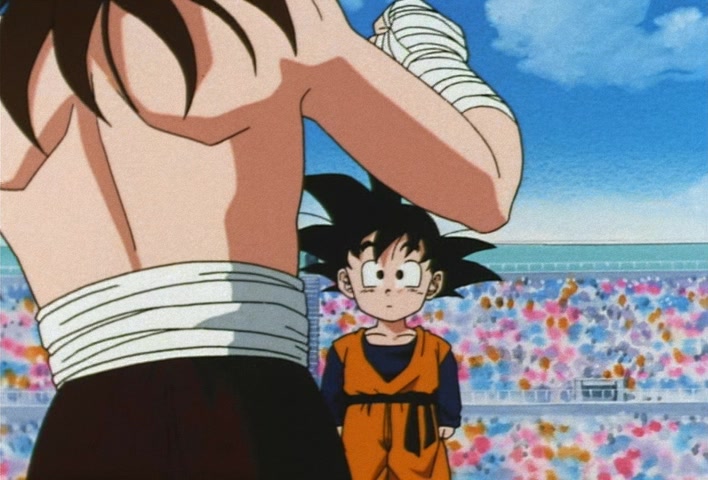 Dragon Ball Z Ep 211: It's My Turn!! Goten's Anxious First Fight @ 08:12