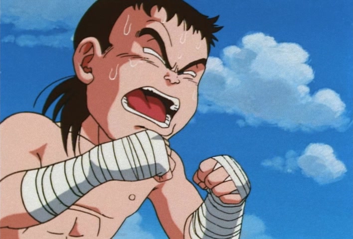 Dragon Ball Z Ep 211: It's My Turn!! Goten's Anxious First Fight @ 08:26