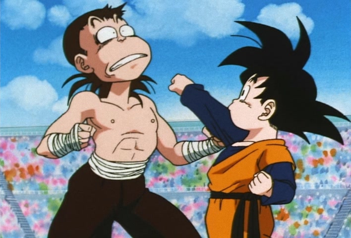 Dragon Ball Z Ep 211: It's My Turn!! Goten's Anxious First Fight @ 09:28
