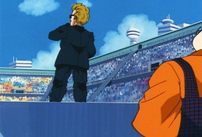 Dragon Ball Z Ep 218: Exposed!! The Saiyaman is Son Gohan @ 10:36