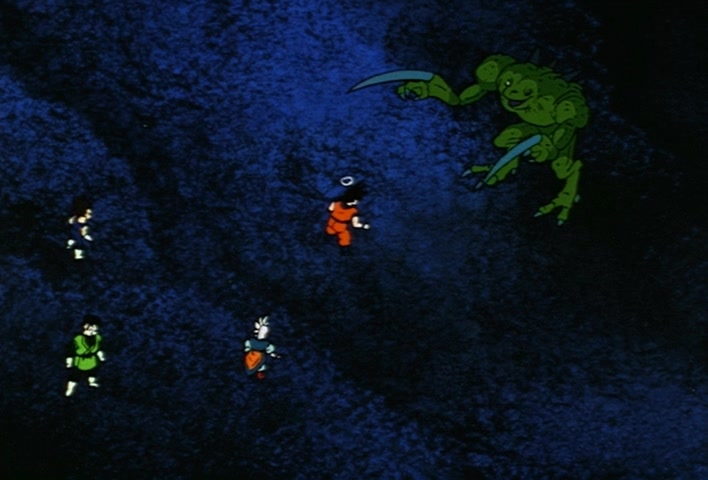 Dragon Ball Z Ep 223: Goku's Power Wide Open!! Blow Away Yakon @ 08:05
