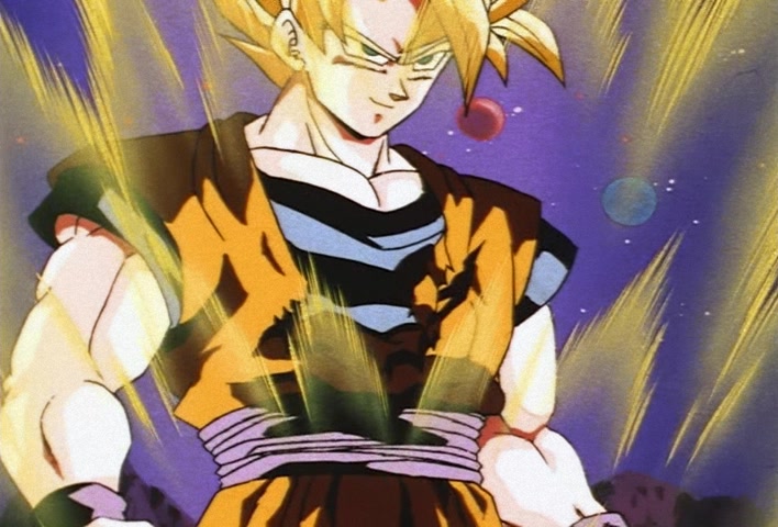 Dragon Ball Z Ep 223: Goku's Power Wide Open!! Blow Away Yakon @ 11:16
