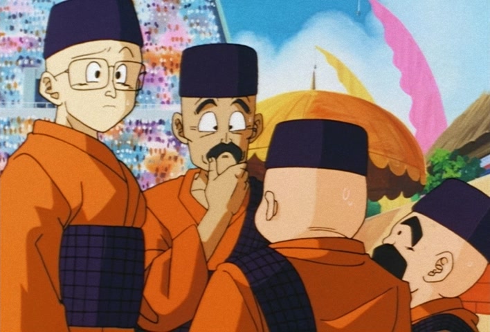 Dragon Ball Z Ep 224: A Great Miscalculation!! Satan vs Three Super Warriors?! @ 07:20