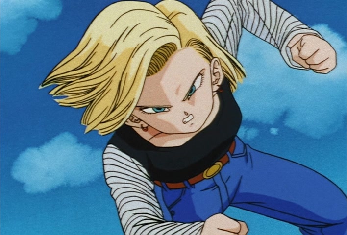 Dragon Ball Z Ep 225: Such Strong Kids!! No. 18's Close Fight?! @ 05:28