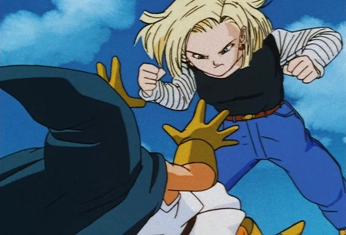 Dragon Ball Z Ep 225: Such Strong Kids!! No. 18's Close Fight?! @ 05:33