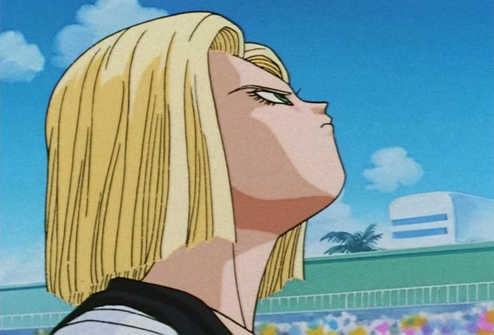 Dragon Ball Z Ep 225: Such Strong Kids!! No. 18's Close Fight?! @ 08:43