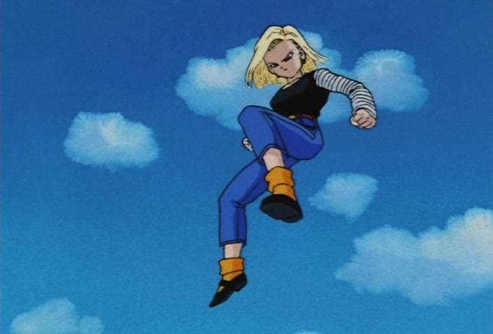 Dragon Ball Z Ep 225: Such Strong Kids!! No. 18's Close Fight?! @ 12:04