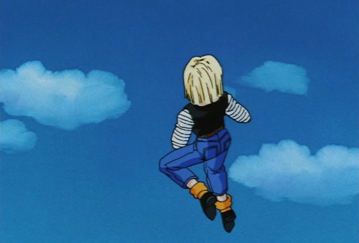 Dragon Ball Z Ep 225: Such Strong Kids!! No. 18's Close Fight?! @ 12:27
