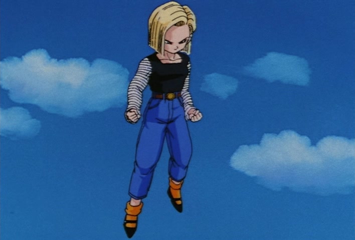 Dragon Ball Z Ep 225: Such Strong Kids!! No. 18's Close Fight?! @ 17:23