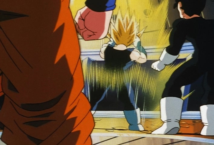 Dragon Ball Z Ep 228: Vegeta, the Prince of Destruction, is Revived!! Intrusion at the Tournament @ 10:03