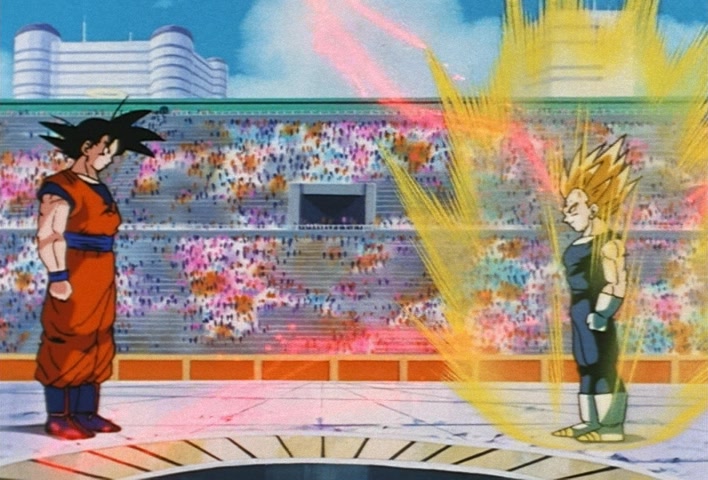 Dragon Ball Z Ep 228: Vegeta, the Prince of Destruction, is Revived!! Intrusion at the Tournament @ 22:12