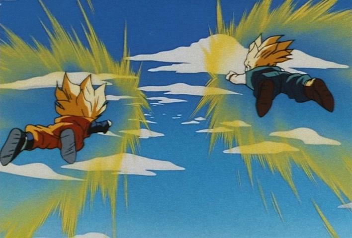 Dragon Ball Z Ep 229: A Super Confrontation of Destiny!! The Clash of Goku vs Vegeta @ 05:18