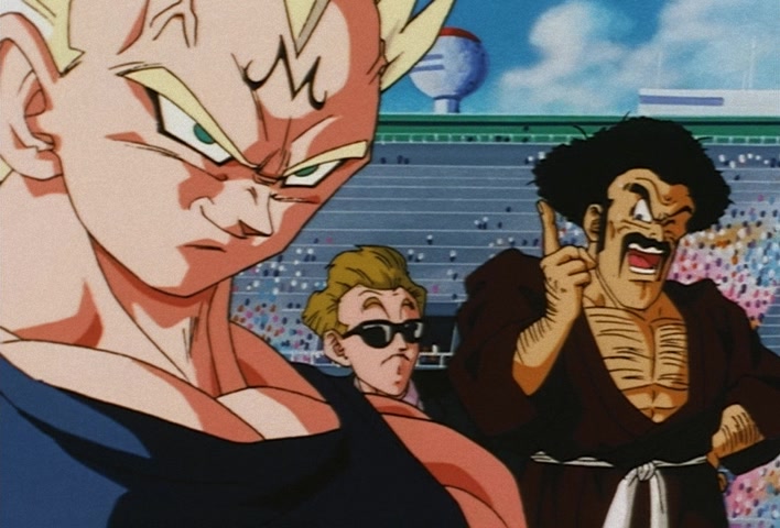 Dragon Ball Z Ep 229: A Super Confrontation of Destiny!! The Clash of Goku vs Vegeta @ 07:07
