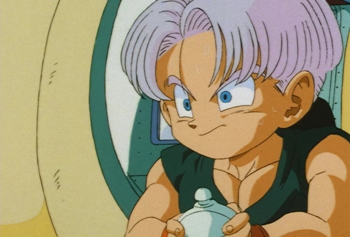 Dragon Ball Z Ep 247: Absurdly Awful Looking?! The Special Training Transformation Pose @ 02:42
