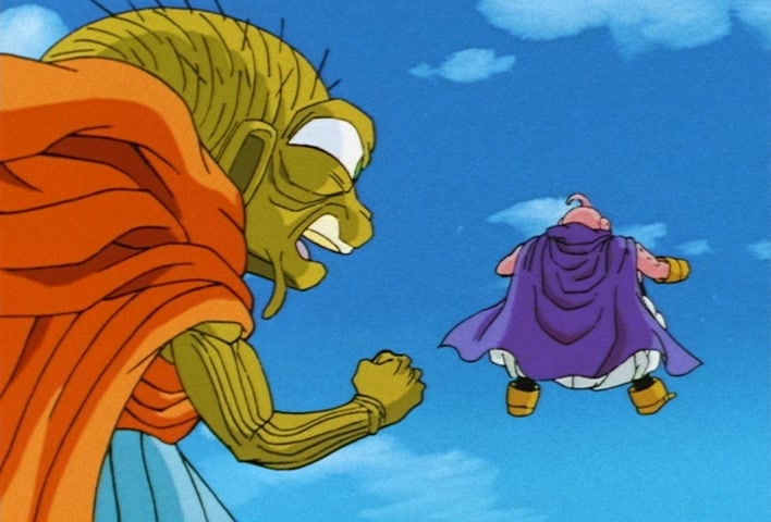Dragon Ball Z Ep 247: Absurdly Awful Looking?! The Special Training Transformation Pose @ 03:14