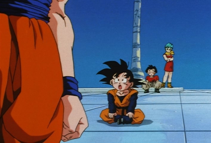 Dragon Ball Z Ep 247: Absurdly Awful Looking?! The Special Training Transformation Pose @ 04:41