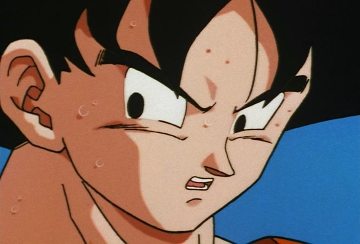 Dragon Ball Z Ep 247: Absurdly Awful Looking?! The Special Training Transformation Pose @ 05:25