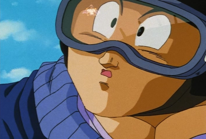 Dragon Ball Z Ep 247: Absurdly Awful Looking?! The Special Training Transformation Pose @ 06:21
