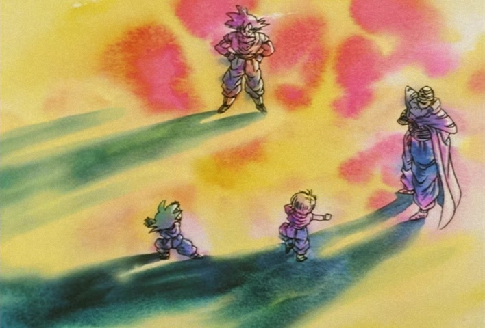 Dragon Ball Z Ep 247: Absurdly Awful Looking?! The Special Training Transformation Pose @ 22:21