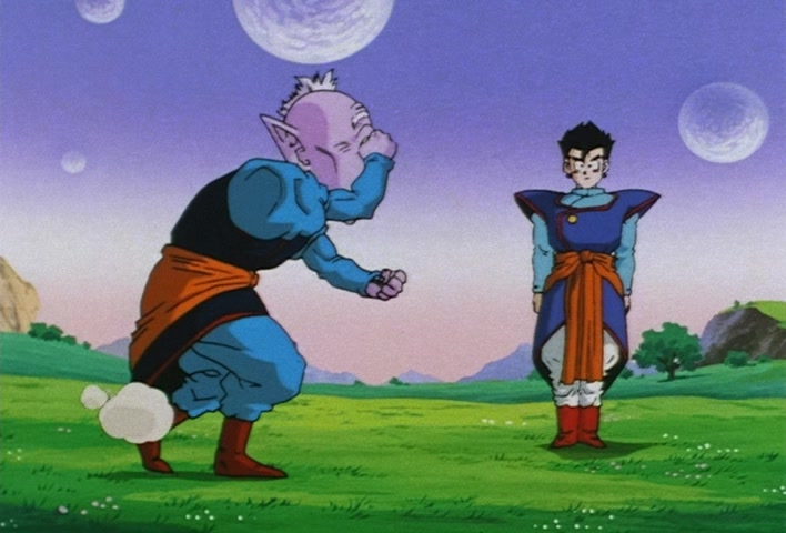 Dragon Ball Z Ep 251: The Birth of a Superhuman Warrior!! His Name is Gotenks @ 02:42