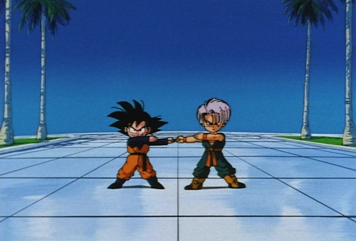 Dragon Ball Z Ep 251: The Birth of a Superhuman Warrior!! His Name is Gotenks @ 05:34