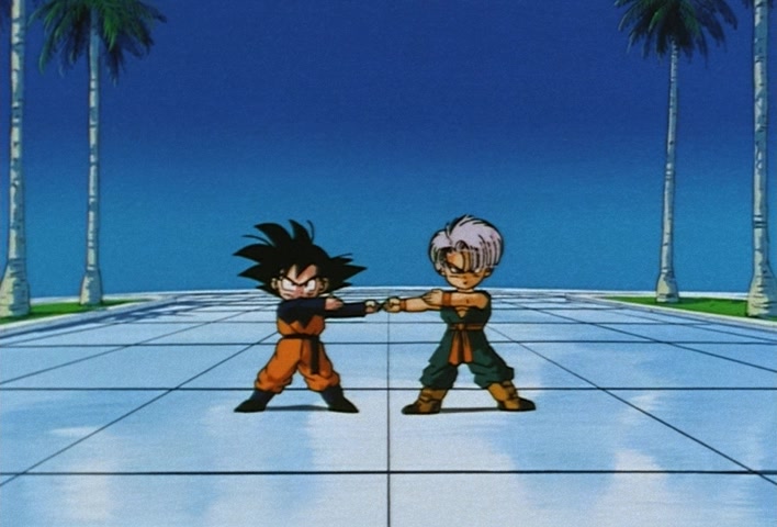 Dragon Ball Z Ep 251: The Birth of a Superhuman Warrior!! His Name is Gotenks @ 09:41