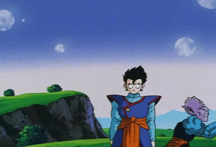 Dragon Ball Z Ep 251: The Birth of a Superhuman Warrior!! His Name is Gotenks @ 14:05
