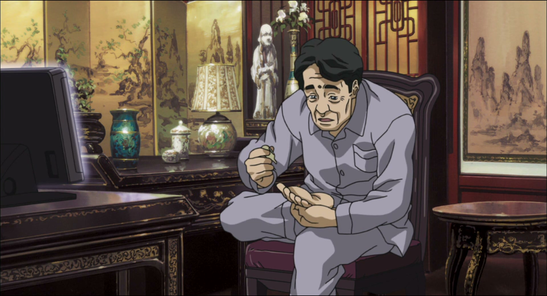 Ghost in the Shell: Stand Alone Complex Ep 14: Yes: For the Pursuit of Wealth @ 00:08:46