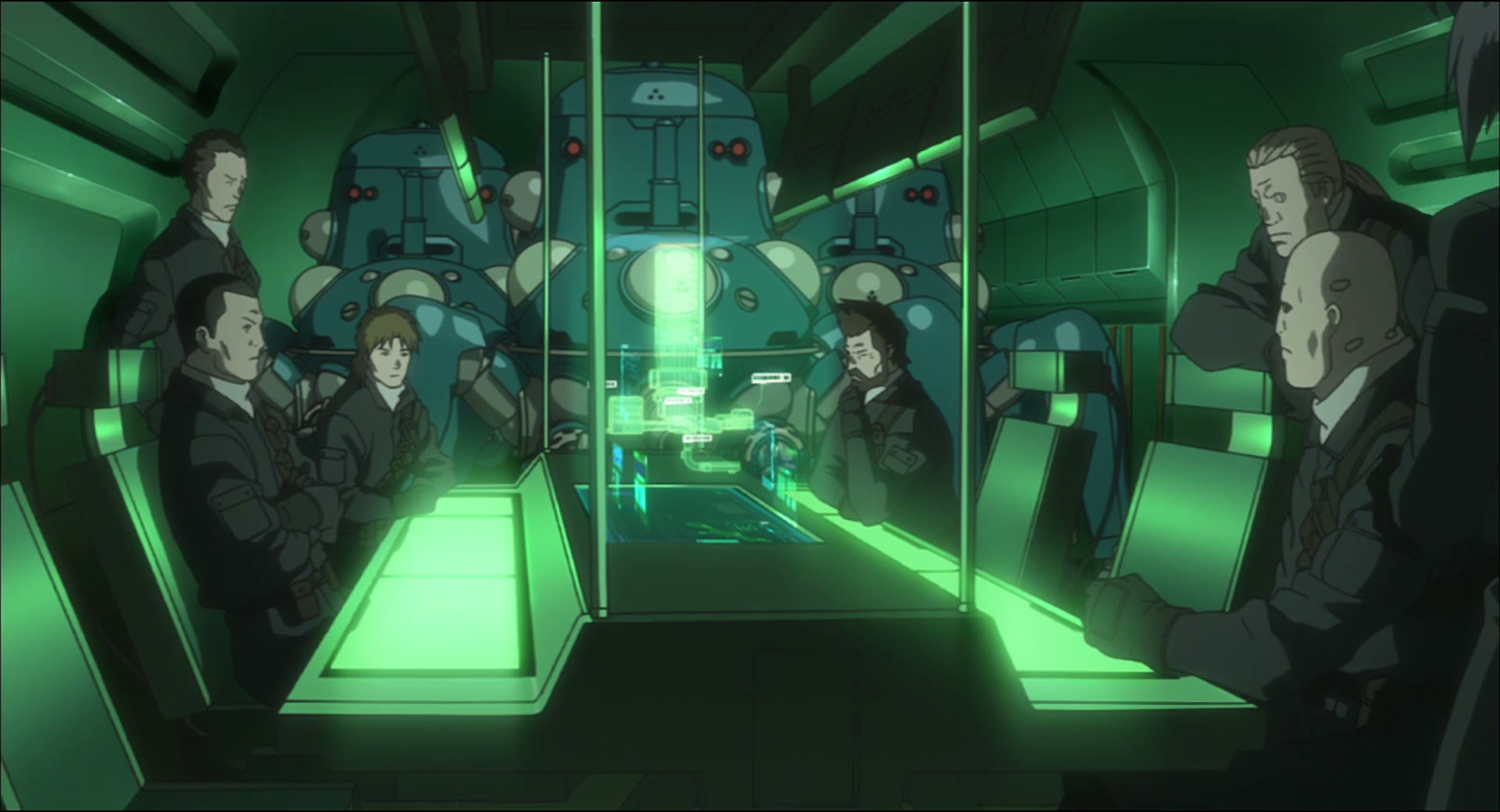 Ghost in the Shell: Stand Alone Complex Ep 46: IN: Confusion at the North End - FABRICATE FOG @ 00:04:37
