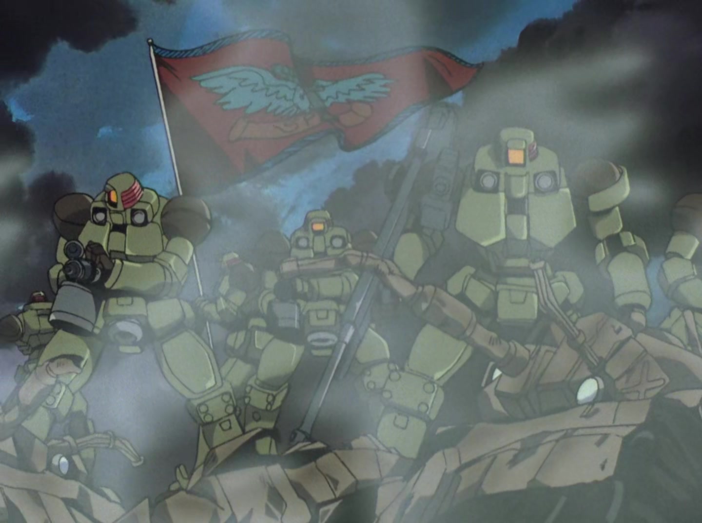 Mobile Suit Gundam Wing Ep 3: Five Gundams Confirmed @ 12:41