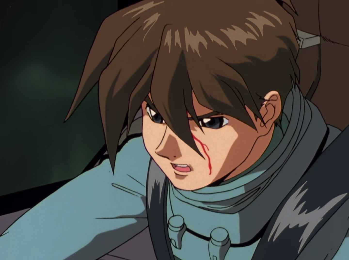 Mobile Suit Gundam Wing Ep 25: Quatre VS Heero @ 10:57